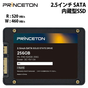 �y�\��(7/31����)�z�v�����X�g�� 2.5�C���` SATA �����^SSD 256GB �ǂݍ��ݍő�520MB/s 3�N�ۏ� 150TBW PHD-IS25S6-256G Princeton SSD �����^ SATA III