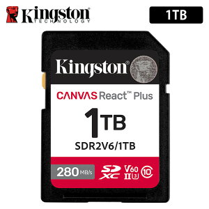 �L���O�X�g�� SD�J�[�h 1TB Canvas React Plus V60 SD�������J�[�h UHS-II U3 V60 SDR2V6/1TB Kingston SDXC 4K uhs-2 U3 ��჌�t �~���[���X ���� �J���� �������K�i �v�����X�g�� �L�����Z���s��