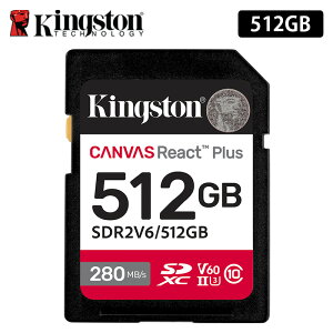 �L���O�X�g�� SD�J�[�h 512GB Canvas React Plus V60 SD�������J�[�h UHS-II U3 V60 SDR2V6/512GB Kingston SDXC 4K uhs-2 U3 ��჌�t �~���[���X ���� �J���� �������K�i �L�����Z���s��