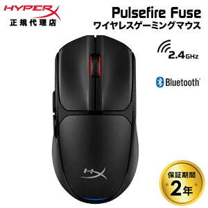 HyperX Pulsefire Fuse CX Q[~O}EX Pldr ubN A1KY6AA nCp[GbNX Q[~O }EX  2.4GHz Bluetooth 6{^ PS5 PC NVIDIA Reflex nCp[x dr Ki 2Nۏ 