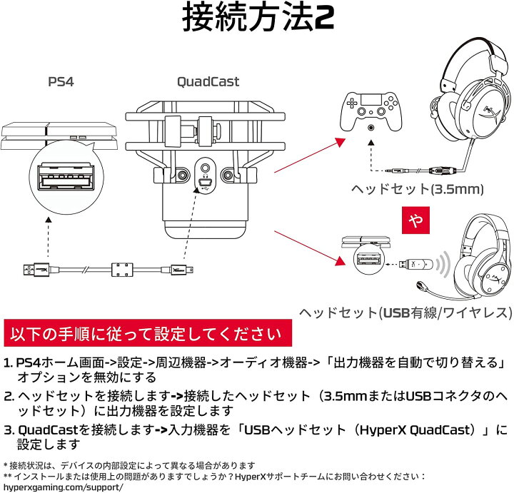 楽天市場】HyperX QuadCast USB コンデンサーマイク 4P5P6AA ハイパー 
