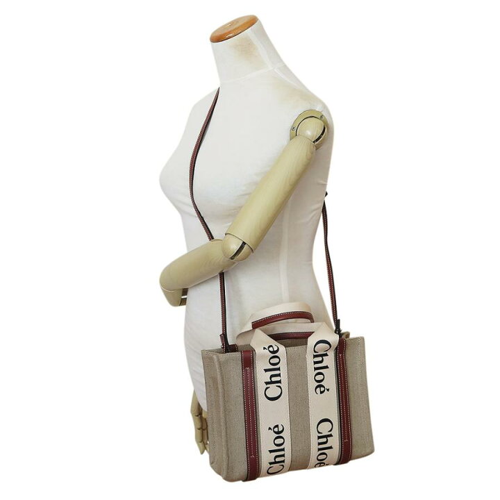 楽天市場】CHLOE SMALL WOODY TOTE BAGCHC22AS397I26 91J WHITE/BLUE 