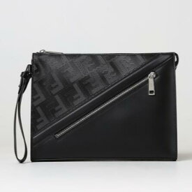 FENDI　FENDI　SHADOW　DIAGONAL　CLUTCH　7VA491　AQW1　F0GXN　BLACK　フェンディ　メンズ　セカンドバッグ　ブラック