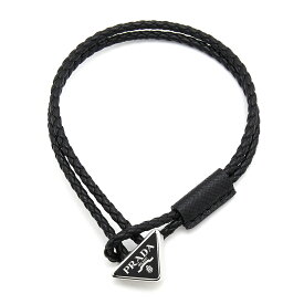 PRADA　NAPPA　LEATHER　BRACELET　2IB288　038　F0002　NERO AR　プラダ　ナッパレザー　ブレスレット　ブラック　クロ