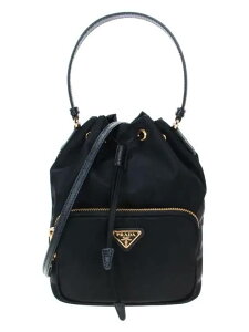 PRADA�@DUET�@RE-NYLON�@BUCKET�@BAG�@1BH038_VUOO�@RV44�@F0002�@NERO�@ORO�@�v���_�@�i�C�����@�o�P�b�g�@�|�V�F�b�g�@�u���b�N�@�N��