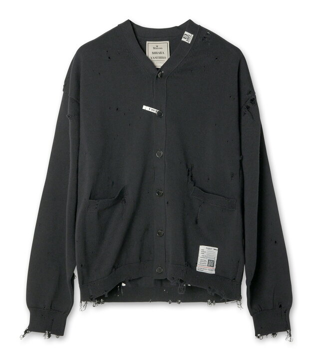楽天市場】MAISON MIHARA YASUHIRO DISTRESSED KNIT CARDIGAN J10CD501  