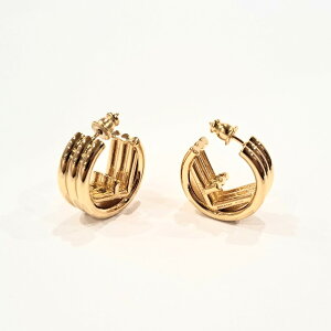 FENDI@EARRINGS@8AK990@B08@F0CFK@SOFT-GOLD@tFfB@ANZT[@sAX@S[h