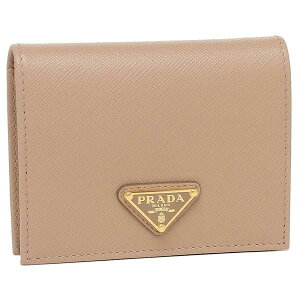PRADA�@SAFFIANO METAL BI FOLD WALLET�@1MV204�@QHH�@F0236�@CIPRIA�@�v���_�@2�܂�@�R���p�N�g�E�H���b�g�@�x�[�W���@�`�v���A
