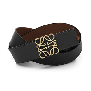 LOEWE�@BELTREVERSIBLE ANAGRAM BELT�@E821Z20X02�@2544�@TAN/BLACK/GOLD�@���G�x�@�A�i�O�����@���o�[�V�u���x���g�@�^���@�u���b�N