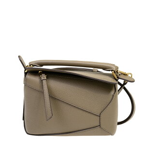 LOEWE�@MINI PUZZLE EDGE BAG IN SOFT GRAINED CALFSKIN�@A510P88X60�@3170�@TAUPE�@���G�x�@�~�j�p�Y���@�V�����_�[�o�b�O�@�g�[�v�@�O���[�x�[�W��