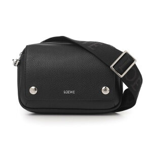 LOEWE�@SMALL PEBBLE MESSENGER BAG�@BANBPCBX01�@1100�@BLACK�@���G�x�@�X���[���y�u���@�V�����_�[�o�b�O�@�N���@�u���b�N