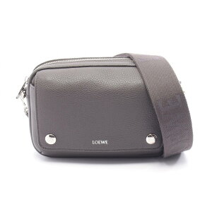 LOEWE�@SMALL PEBBLE MESSENGER BAG�@BANBPCBX01�@1220�@DARK GREY�@���G�x�@�X���[���y�u���@�V�����_�[�o�b�O�@�O���[