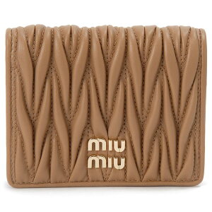 MIU MIU�@MATELASSE�@BI FORD COMPACT WALLET�@5MV204�@AFPP�@F098L�@CARAMEL�@�~���E�~���E�@���z�@�}�e���b�Z�@�R���p�N�g�E�H���b�g�@�u���E���@�L������