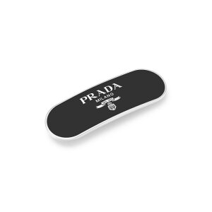 PRADA�@LOGO PLAQUE HAIR CLIP�@1IF022�@2BA6�@F0002�@NERO�@�v���_�@�w�A�N���b�v�@���^���@�N���@�u���b�N