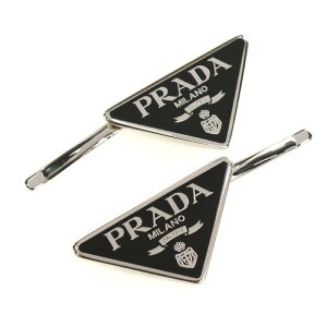 PRADA�@LOGO HAIR PIN 2 SET�@1IF051�@2BA6�@F0002�@NERO�@�v���_�@�w�A�s���@2�Z�b�g�@���^���@�N���@�u���b�N