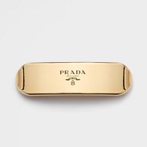PRADA�@LOGO PLAQUE HAIR CLIP�@1IF267�@2CK7�@F0056�@GOLD�@�v���_�@�w�A�N���b�v�@���^���@�S�[���h