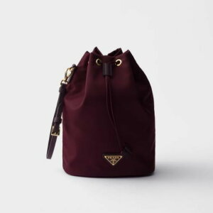 PRADA�@SPEEDROCK RE-NYLON AND LEATHER POUCH�@2NE067�@2HE1�@F0007�@BURGUNDY�@�v���_�@�����Y�@�|�[�`�@�o�[�K���f�B�[