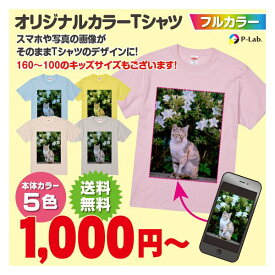 オリジナルTシャツ 写真 写真入り プレゼント ペット tシャツ オリジナル プリント 1枚から 作成 父の日 綿100％ 1000円ポッキリ 送料無料