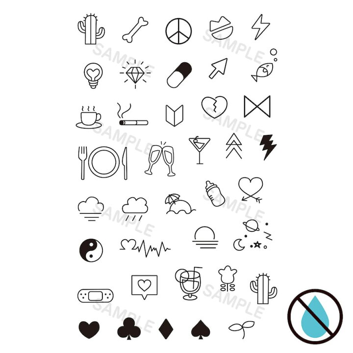 楽天市場 Opt 9 水なしで貼れる 2枚組 タトゥーシール Fake Tattoo ボディシール ボディアート 文字 背中 かわいい おしゃれ フェス イベント 野外 パーティー カウントダウン 防水 ハート 心拍 カクテル シンプル 韓国 メール便送料無料 Ptドリームボックス