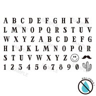 水なしで貼れる 2枚入 タトゥーシール 乾式 英数字 ボディシール ワンポイント ボディアート 推し活 アル…