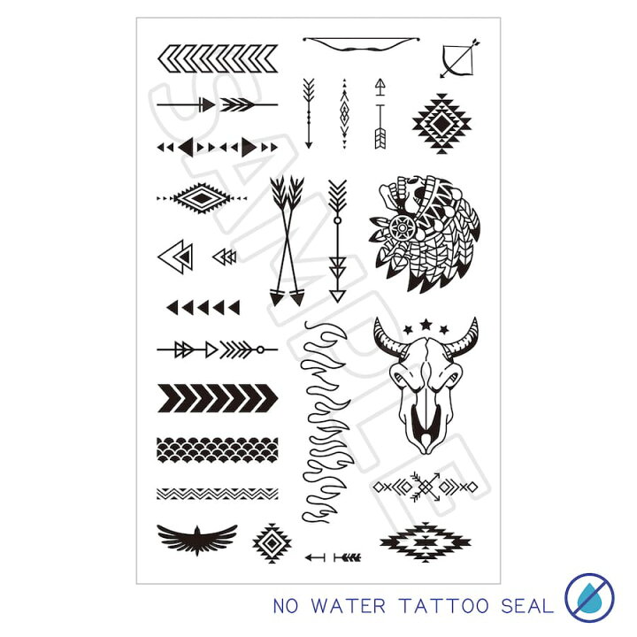 楽天市場 水なしで貼れる 2枚組 タトゥーシール Fake Tattoo ネイティブ ボディシール ワンポイント フィンガータトゥー 指 ボディアート 文字 背中 かわいい おしゃれ フェス イベント 野外 パーティー カウントダウン インディアン 文字 シンプル 韓国 メール便送料