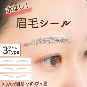 水なしで貼れる 眉毛シール すっぴん眉 アイブロウ タトゥーシール アートメイク アイブロウシール メイク 眉毛ステッカー まゆげ 眉 かわいい ナチュラル 脱毛 薄眉 簡単 左右対称 時短 医