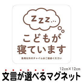 マグネット こどもが寝ています 急用以外のチャイムはご遠慮ください 宅配BOX 置き配 宅配ボックス ステッカー ベビー お昼寝 玄関 入口 ドア インターホン チャイム ドアホン セールスお断り 勧誘お断り 防水 シンプル おしゃれ かわいい 赤ちゃん 【メール便送料無料】