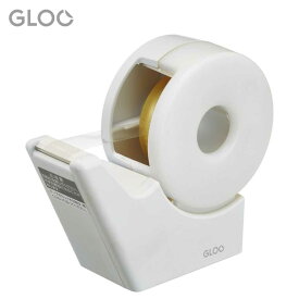 [コクヨ] テープカッター GLOO（グルー）小巻 T-GM510 ハンディタイプ 白 テープ台 小型 切り口 まっすぐ