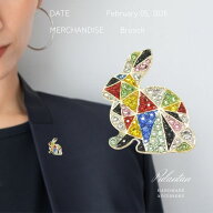 SWAROVSKI うさぎ ブローチ ピン キラキラ スワロ ゴールド ストール 帽子 ハットピン スーツ おしゃれ …