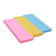 info notes ふせん紙『ラベルメモ 25x75mm(3色各1冊)』【FSC®認証製品】ほぼ全面超普通粘着付箋紙　ハイ…
