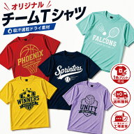 オリジナルTシャツ/オリジナルチームTシャツドライTシャツ/1色プリント代込/部活/チームユニフォーム/グ…