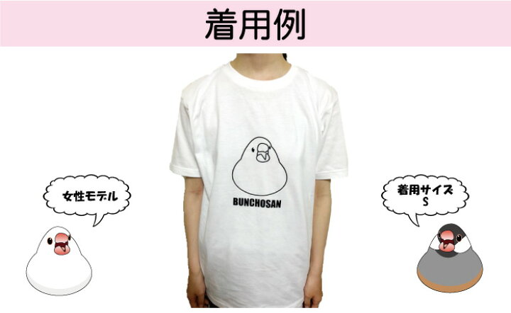 楽天市場 グラフィックtシャツ 文鳥さん 白文鳥 小鳥 Tシャツ 文鳥 グッズ 桜文鳥 白文鳥 イラスト かわいい イラスト ブンチョウ プリントサポート楽天市場店