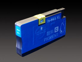 CN046AA HP用 HP951XL 互換インクカートリッジ 超ハイクオリティ顔料 増量 シアン 増量顔料シアン [最終在庫]