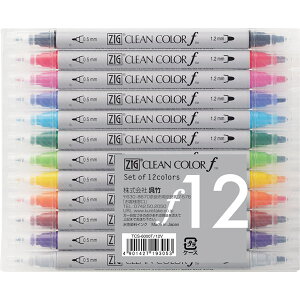 ���| Kuretake ZIG �N���[���J���[f 12V 12�F�Z�b�g TCS-6000T/12V