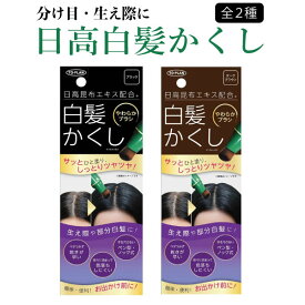 【楽天スーパーセール中ポイント10倍】 トプラン 日高白髪かくし 20g 単品 1個 生え際 部分白髪 ペンタイプ ノック式 全2種から選択