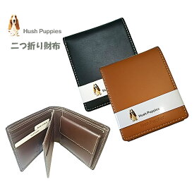ハッシュパピー ゴート 二つ折り財布 メンズ 本革 中ベラ付き オール革 財布 人気 軽い 使いやすい 学生 社会人