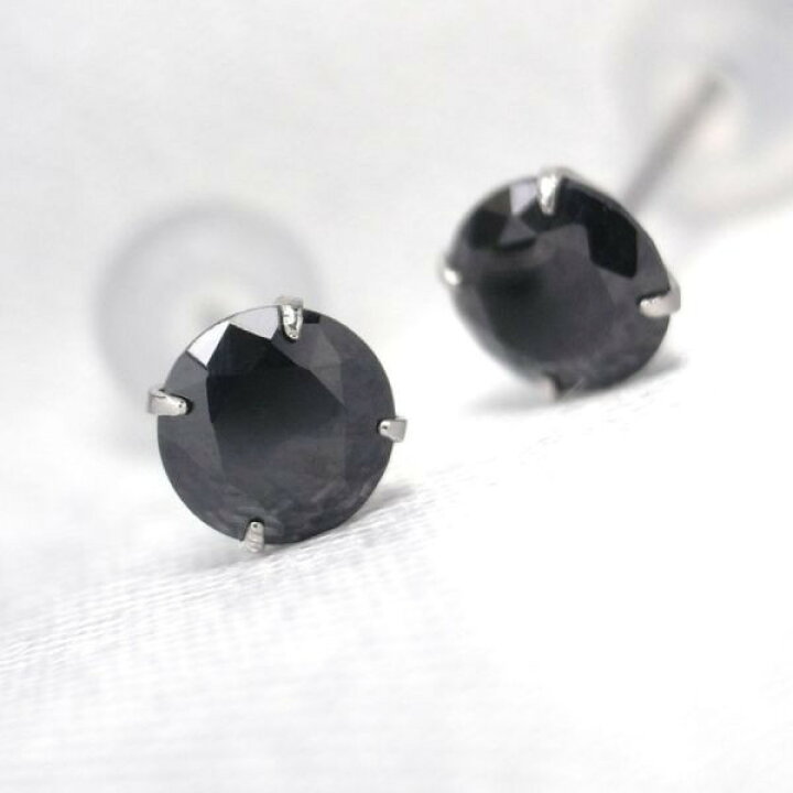 楽天市場】プラチナ900 シンプル スタッド ピアス Pt900 ブラック 