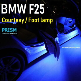 BMW X3 F25 LED カーテシ フットランプ 前期対応 純正ハロゲンユニット交換タイプ 2ピン専用 室内灯 ルームランプ 2個 1set【ネコポス便送料無料】