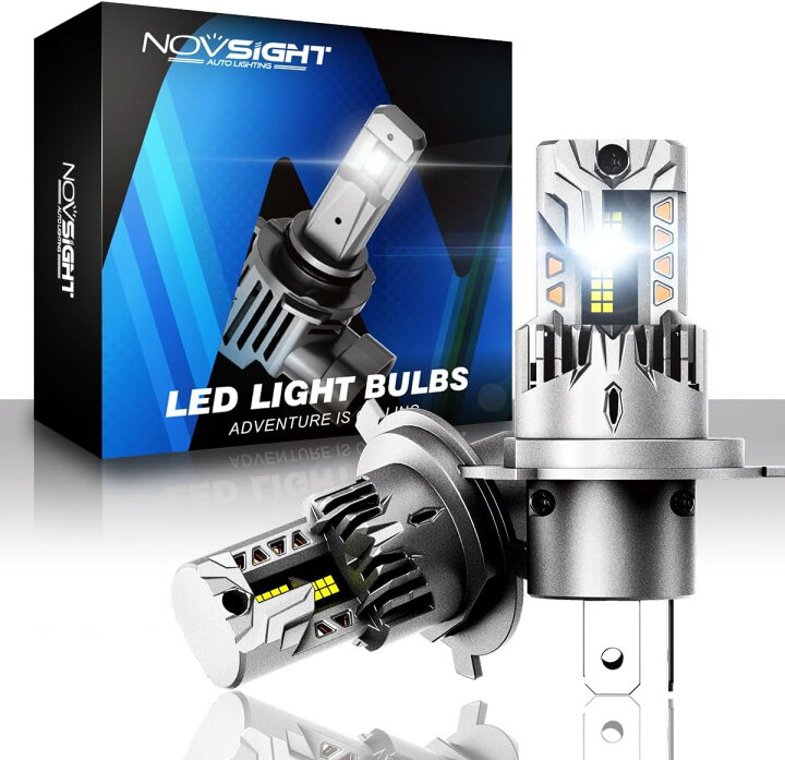 楽天市場】NOVSIGHT H4 LED 正規品 80W Hi/Lo切替 15000LM LED ヘッド 