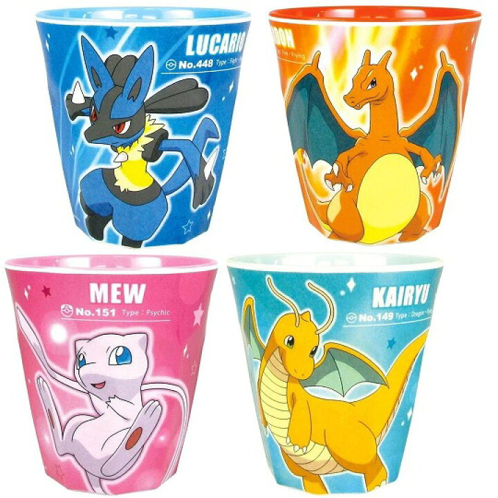 楽天市場】ポケモン コップ メラミンカップ カイリュウ ミュウ 
