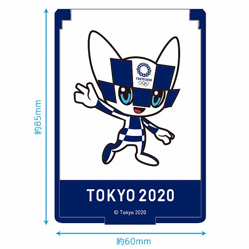 コンパクト ミラー カードサイズ 鏡 東京２０２０オリンピック パラリンピック 記念 便利 ソメイティ 青 | バラエティ雑貨 バッグ ぷりず夢