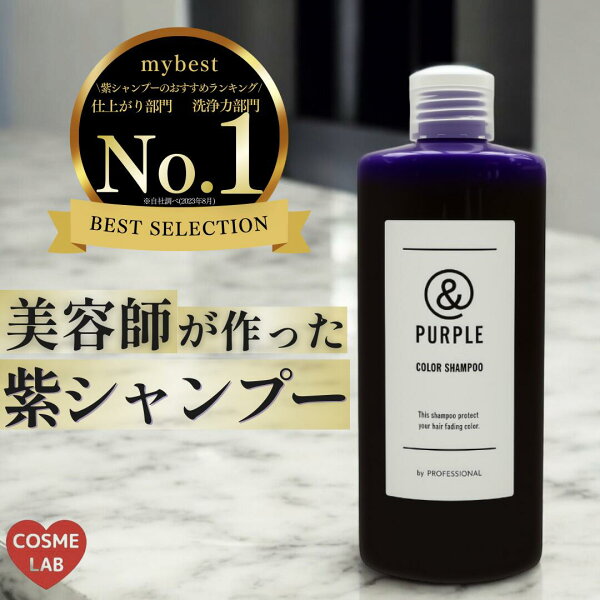 紫シャンプー カラーシャンプー &PURPLE アンドシリーズ アンドパープル 250ml 500ml 1000ml ノンシリコン サロン専売品 美容室専売 濃いムラサキシャンプー ムラシャン  ハイトーンカラー 黄ばみ防止 オーガニック パープル 暗め ホワイトブリーチ