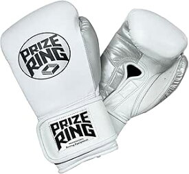 PRIZE RING “Professional SS” ボクシンググローブ 白/シルバー 8oz,10oz,14oz,16oz