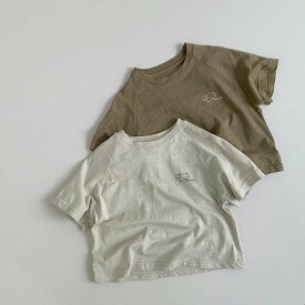 Tシャツ キッズ 半袖 ベビー服 男の子 女の子 tシャツ 綿 コットン 子供服 トップス ジュニア カットソー 夏服 子ども服 ユニセックス 赤ちゃん おしゃれ 可愛い 幼稚園 小学生 80cm 90cm 100cm 110cm 120cm 130cm 誕生日 プレゼント お出かけ シンプル 送料無料