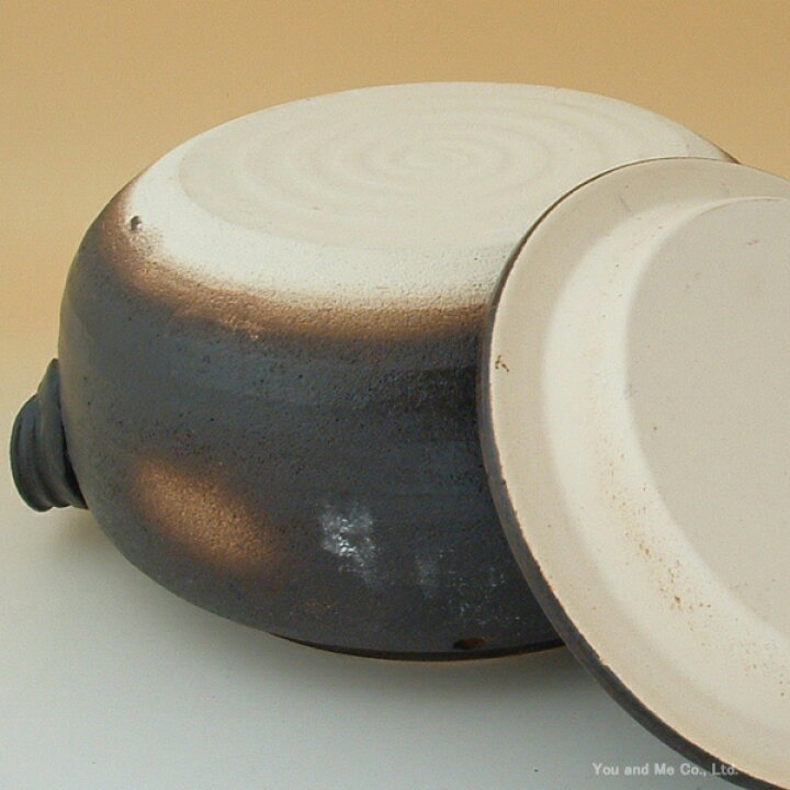 三鈴陶器 石焼きいも鍋「いも太郎」 天然石500g付 鍋 焼き芋 ブラウン - 4