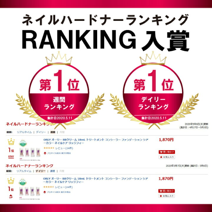 楽天市場 Orly オーリー ｂｂクリーム 18ml トリートメント コンシーラー ファンデーション シアーカラー ネイルケア リッジフィラー 保湿 凹凸 ネイル用 単体使用 Orly Japan 直営店 プロネイルｂｏｘ 楽天市場店