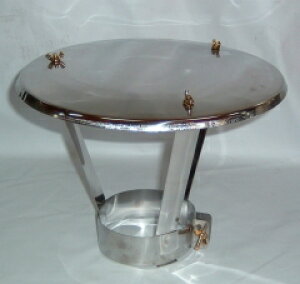 ステンレス煙突 陣笠 3寸5分(約106mm)(笠直径:約280mm)