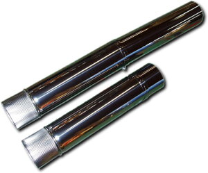 ステンレス煙突 自在円筒(半) 3寸5分(約106mm)(長さ:45cm〜90cm)