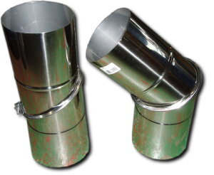 ステンレス煙突 自在曲り 4寸(約121mm)