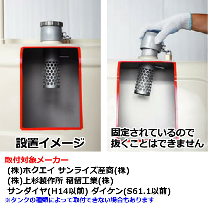 楽天市場】灯油タンク盗難ガード とめるくん(口径74mm/ねじこみ式)盗 